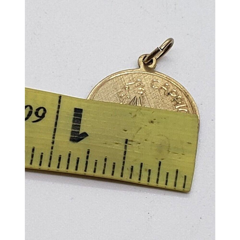 Vintage Capricorn Charm Pendant Elco 12k GE On 925 Sterling Silver Engravable - Picture 5 of 5